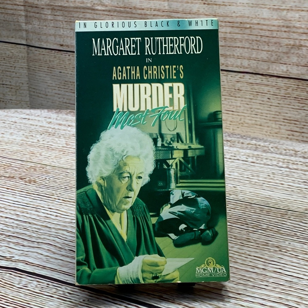 Agatha Christies Murder Most‎ Foul [1964 VHS] Margaret Rutherford Black & White